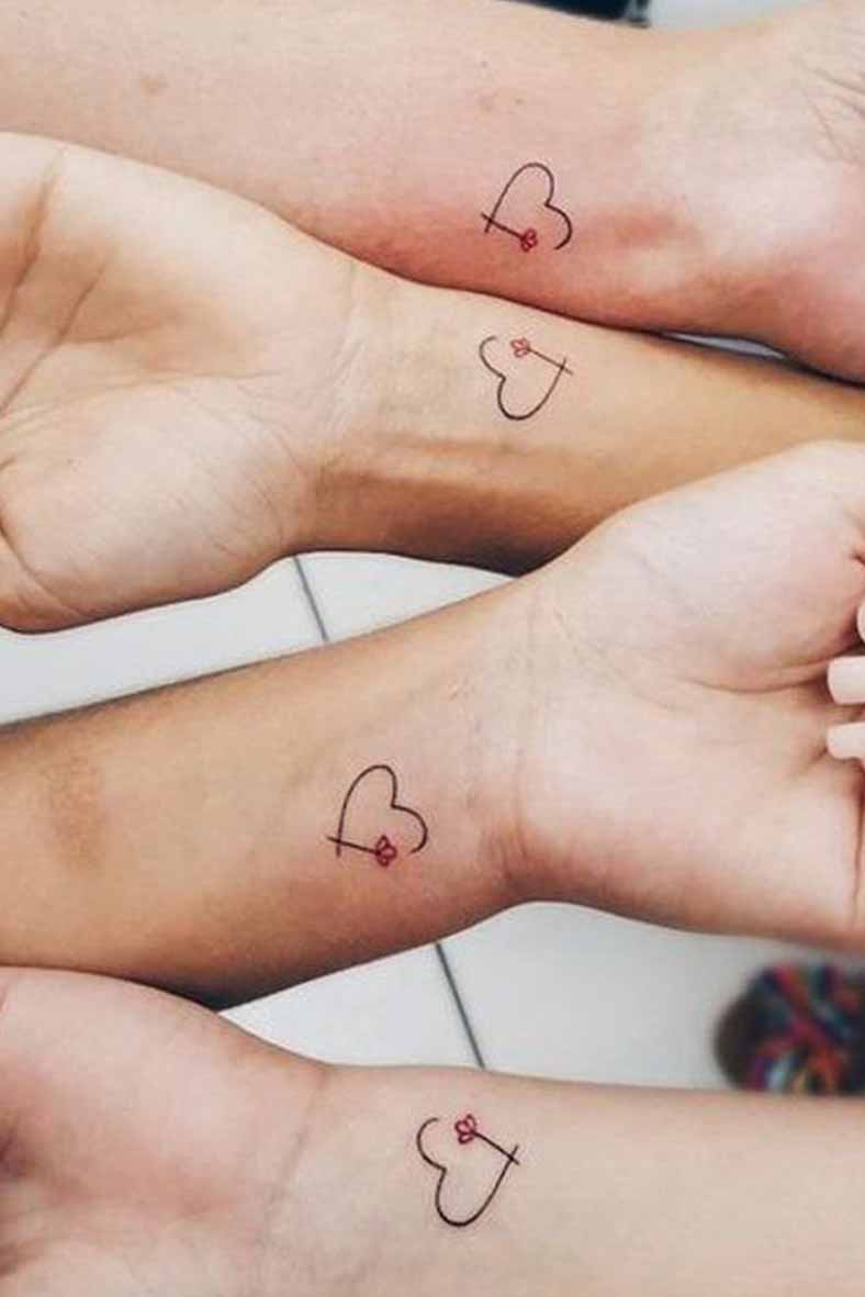 Tatuaggio con Simboli Amicizia – fonte Pinterest