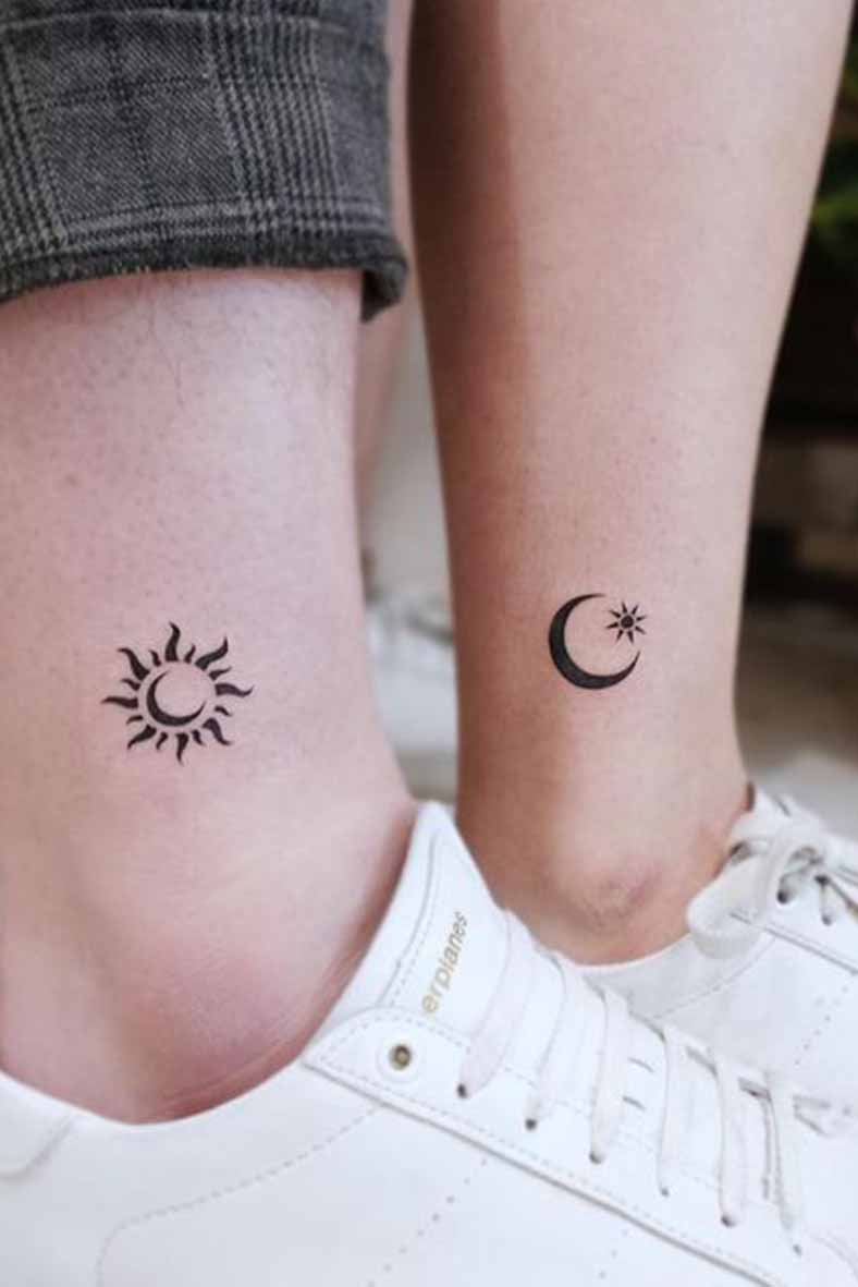 Tatuaggio con Simboli sole e luna 1– fonte Pinterest