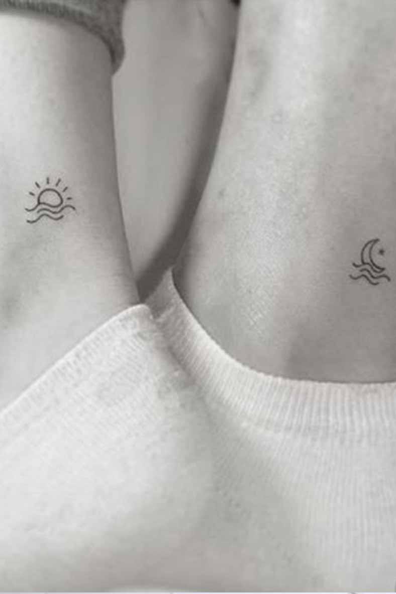 Tatuaggio con Simboli sole e luna 2– fonte Pinterest